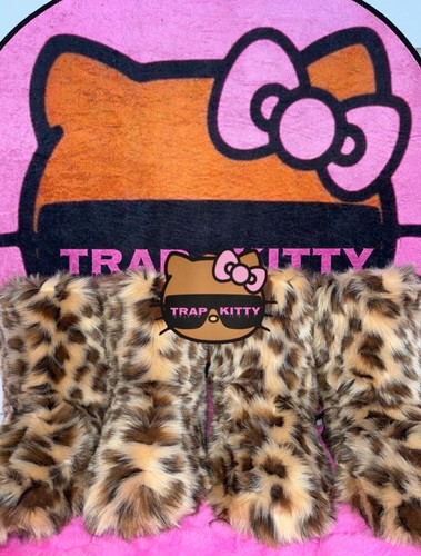 Leopard faux fur kawaii - fur, y2k