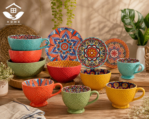 Ceramic pasta bowl - pasta, coffeecup