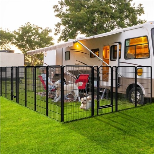 Metal dog playpen foldable - metal,