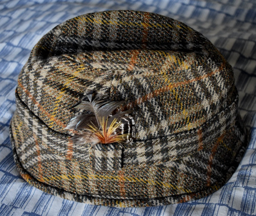 Vintage tweed wool ely trilby - vintage,