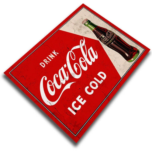 Coke sign metal - sign, plaque