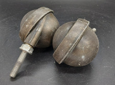 2" Antique Brass Caster Wheels
