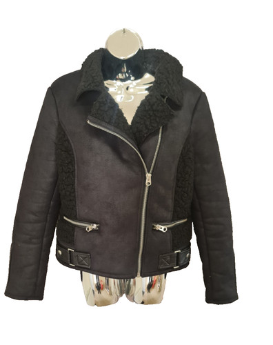 Topshop black faux suede - suede, &