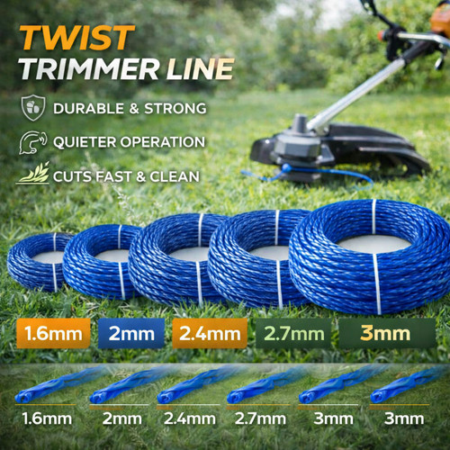 Heavy duty twist - twist, strimmer