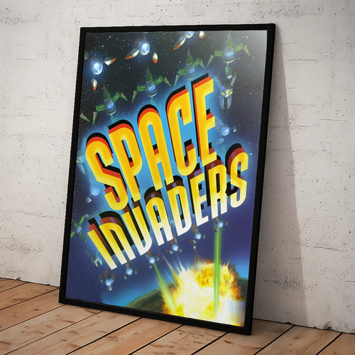 Games framed poster - framed, art