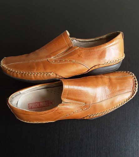 Pikolinos tan leather slip - leather, slip-on