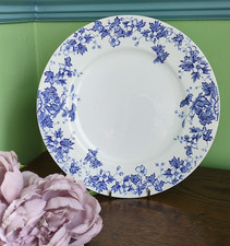 VINTAGE BLUE & WHITE 'OAKLAND' DINNER PLATE JOHN MADDOCK & SONS VITREOUS