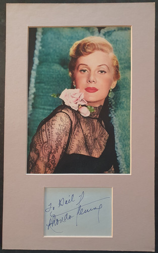 Rhonda fleming signed - rhonda,