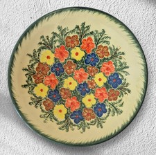 El Rissec Large Wall Plate Retro Vintage MCM Spanish Studio Pottery 11" Diameter