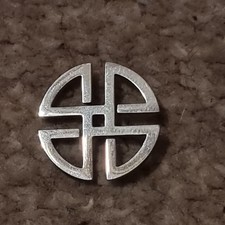 Chrome Irish Celtic Shield