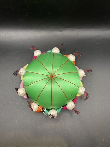 Vintage chinese silk pin - chinese,