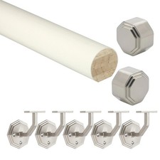 White Primed Mopstick Handrail
