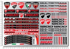Multistrada 1200 motorcycle bike decals fairing stickers Laminated Ducati 1200s