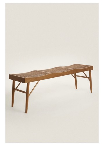 Zara home rattan bench - home,