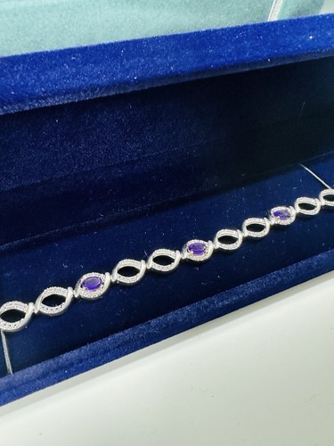 Paj amethyst link silver - paj,