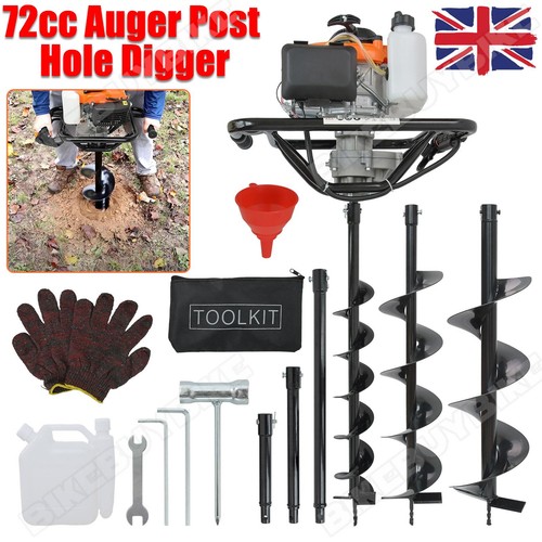 72cc petrol post hole borer - post,