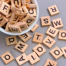 Wooden SCRABBLE tiles choose your own letters for crafts wood black alphabets-UK
