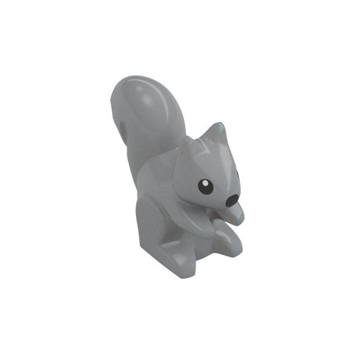 Lego gray squirrel - gray, black