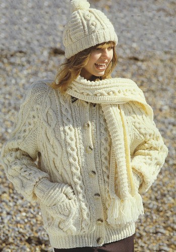 Ladies aran knitting - ladies, pattern