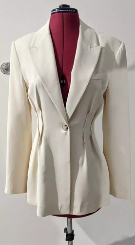 Zara ecru tailored - zara, satin