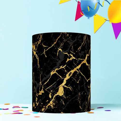 Black and gold wrap - black,