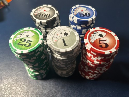 Numbered poker chips 5g - poker,