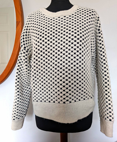 Cream black geometric - h&m, cream/black