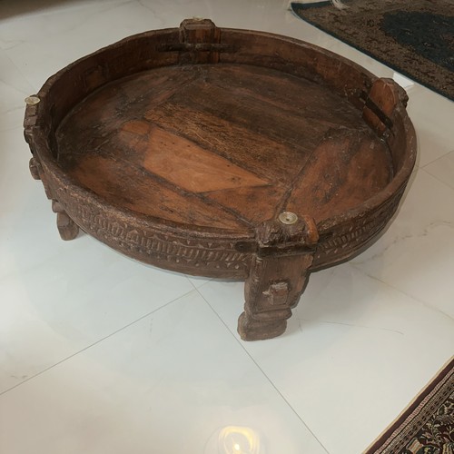 Antique indian teak wood chaki - antique,