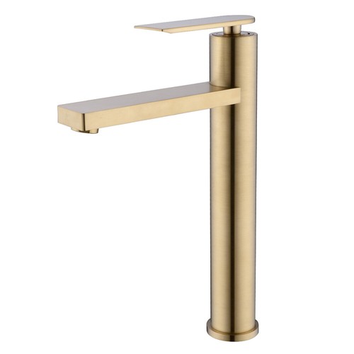 Brass bathroom basin mixer - brass, tap