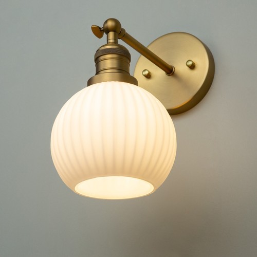 Vintage wall sconce milky - vintage,