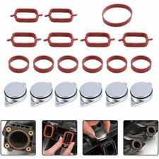 6x 22mm DIESEL SWIRL FLAP BLANKS BUNGS AND GASKETS FIT BMW M57 E46 E53 E60 E61