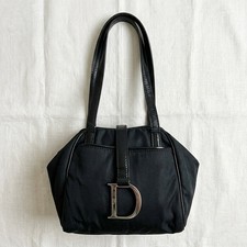 Dior Vintage Black D-Ring Flap