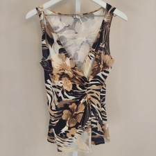 Cache Sleeveless Y2K Top Faux