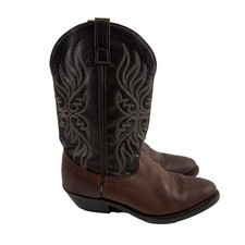 Laredo Kelli Copper Kettle Boots Western Brown Leather 5752 Pull On Womens 10