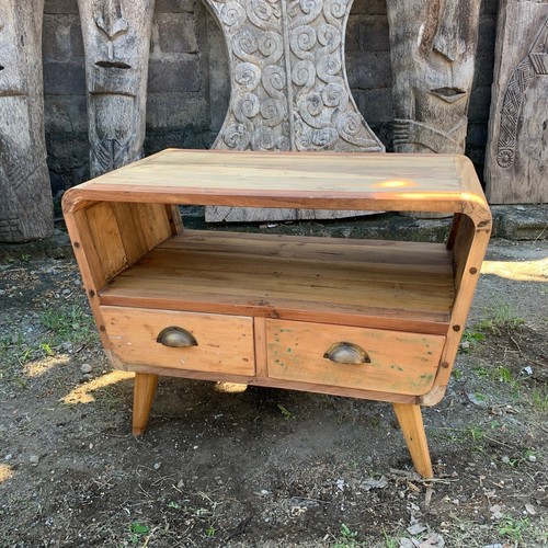 Recycled teak small rounded - teak, tv