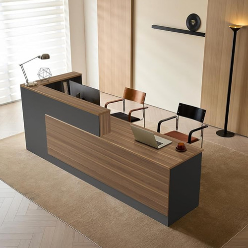 Shaped reception desk - l-shaped,