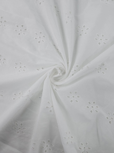 White daisy trail - white, cambric