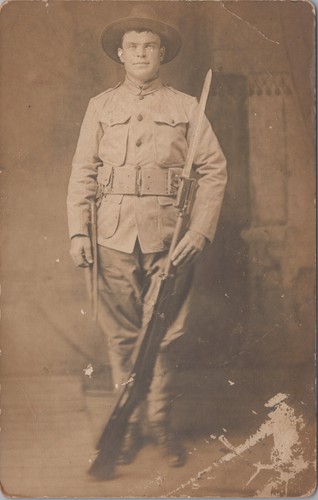 Rppc ww1 doughboy - rppc, in