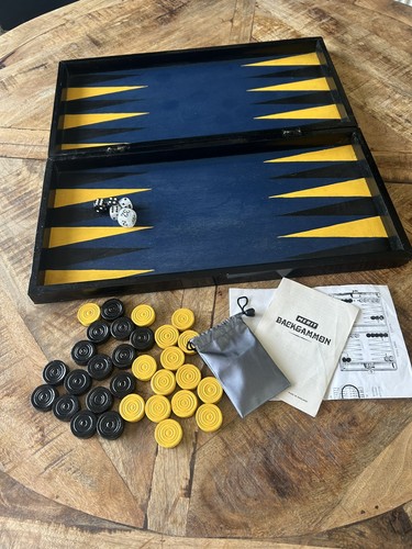 Large vintage backgammon - large,