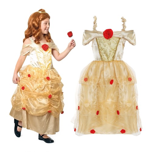 Golden princess costume girls - golden,