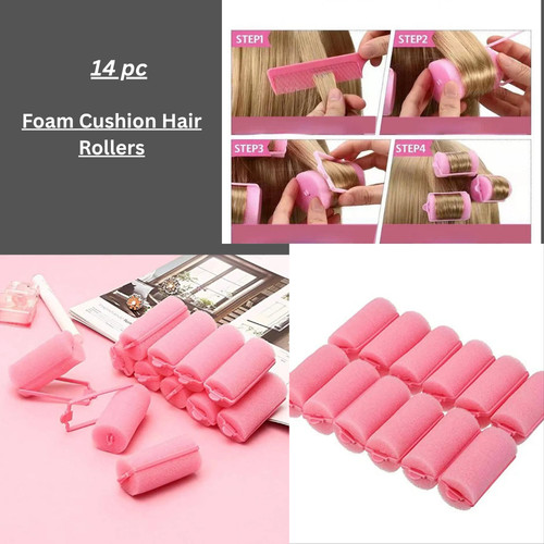 Foam hair rollers soft sponge - soft,