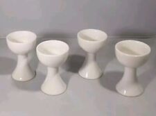 SET OF 4 WHITE VINTAGE RETRO