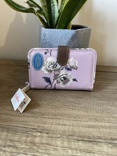 CATH KIDSTON LAVENDER FLORAL OILCLOTH PURSE NEW WITH TAGS