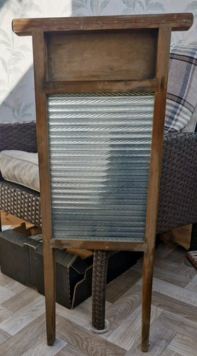 Vintage wooden skiffle glass - &,