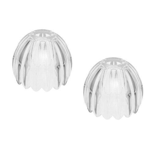 2pcs clear glass tulip lamp - 2pcs,