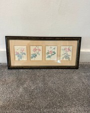Vintage 1960s Set Of 4 Framed