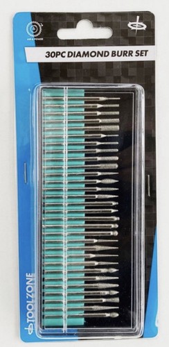 30pc diamond burr bit - diamond, set
