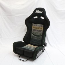 1pcs BRIDE illest car seat Black Fiberglass stradia lowmax Racing Black cloth