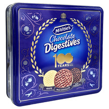 McVitie's Chocolate Digestives Biscuits 340g, Milk Dark White Wheatmeal Biscuits