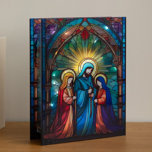 21cm light up nativity - 28,